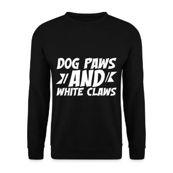 Dog Paws And White Claws 3 - Unisex Pullover - Schwarz - Vorne - Alina (178cm) & Michal (187cm)