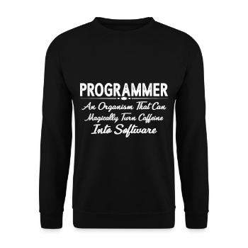 Organism That Can Turn Caffeine Into Software 4 - Unisex Sweatshirt - black - Front - Alina (178cm) & Michal (187cm)