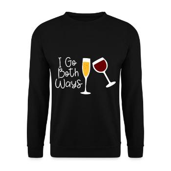 Je vais dans les deux sens 4 - Sweat-shirt Unisexe - noir - Devant - Alina (178cm) & Michal (187cm)