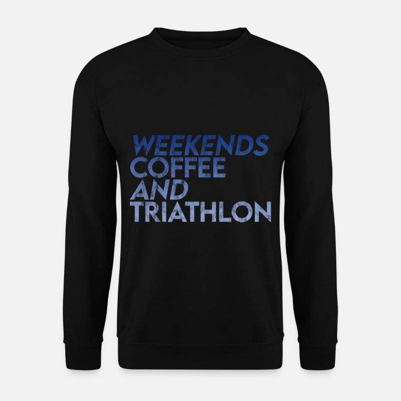 Week-ends Café Et Triathlon 3 - Sweat-shirt Unisexe - noir