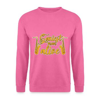 Saxiest Man Alive 4 - Unisex Pullover - Pink - Vorne