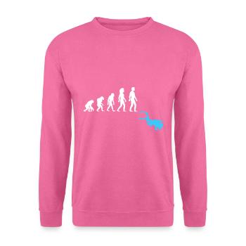 Tauchen Taucher Evolution - Unisex Pullover - Pink - Vorne