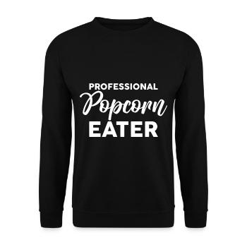 Mangeur de pop-corn professionnel 2 - Sweat-shirt Unisexe - noir - Devant - Alina (178cm) & Michal (187cm)