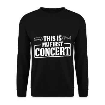 C’est mon premier concert 40 - Sweat-shirt Unisexe - noir - Devant - Alina (178cm) & Michal (187cm)
