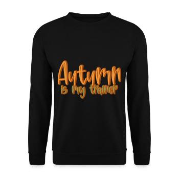 Autumn Is My Trainer 4 - Unisex Sweatshirt - black - Front - Alina (178cm) & Michal (187cm)