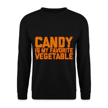 Candy Is My Favorite Vegetable 2 - Unisex Pullover - Schwarz - Vorne - Alina (178cm) & Michal (187cm)
