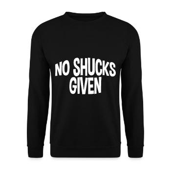 No Shucks Given - Unisex Sweatshirt - black - Front - Alina (178cm) & Michal (187cm)