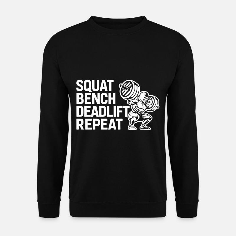 Squat Bench Deadlift Repeat 8 - Unisex Pullover - Schwarz