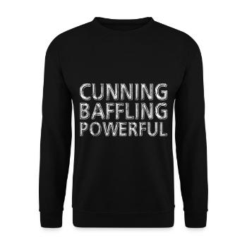 Cunning Baffling Powerful 3 - Unisex Pullover - Schwarz - Vorne - Alina (178cm) & Michal (187cm)