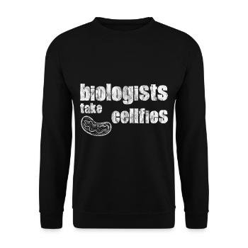 Biologists Take Cellfies 5 - Unisex Pullover - Schwarz - Vorne - Alina (178cm) & Michal (187cm)