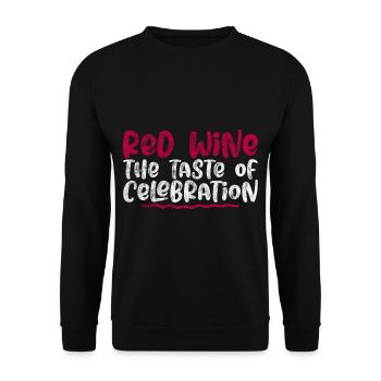 Vin rouge Le goût de la célébration 3 - Sweat-shirt Unisexe - noir - Devant - Alina (178cm) & Michal (187cm)