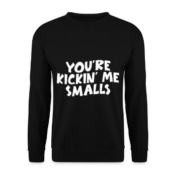 Tu me donnes des coups de pied petits - Sweat-shirt Unisexe - noir - Devant - Alina (178cm) & Michal (187cm)