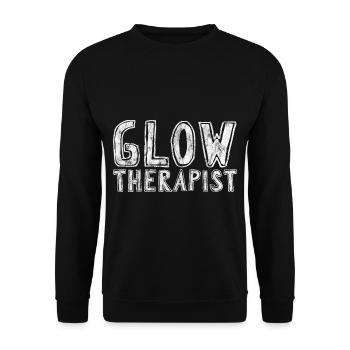 Glow Therapist 4 - Unisex Sweatshirt - black - Front - Alina (178cm) & Michal (187cm)