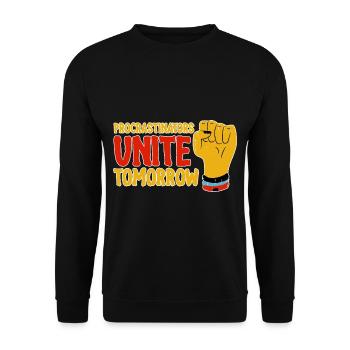 Procrastinators, Unite Tomorrow 4 - Unisex Pullover - Schwarz - Vorne - Alina (178cm) & Michal (187cm)