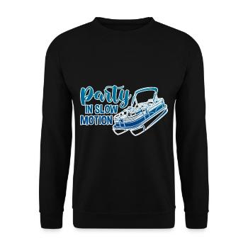 Party In Slow Motion 4 - Unisex Sweatshirt - black - Front - Alina (178cm) & Michal (187cm)