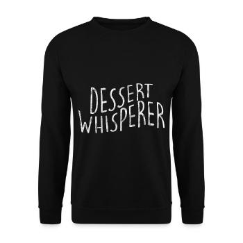 Dessert Whisperer 3 - Unisex Sweatshirt - black - Front - Alina (178cm) & Michal (187cm)