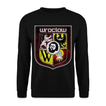 Wroclaw - Poland - Unisex Sweatshirt - black - Front - Alina (178cm) & Michal (187cm)