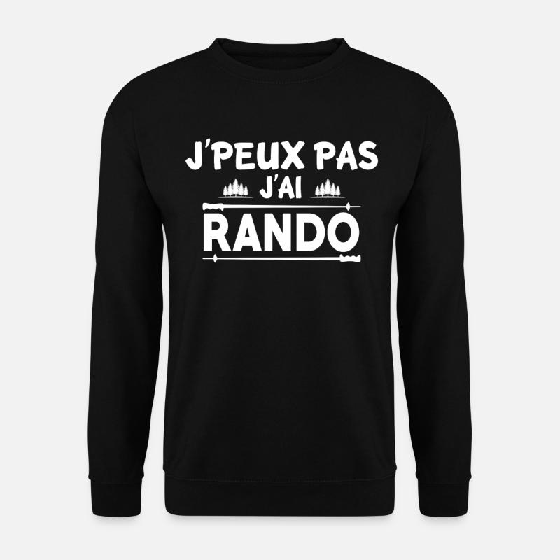 I CAN NOT I HIKE - Unisex Sweatshirt - black