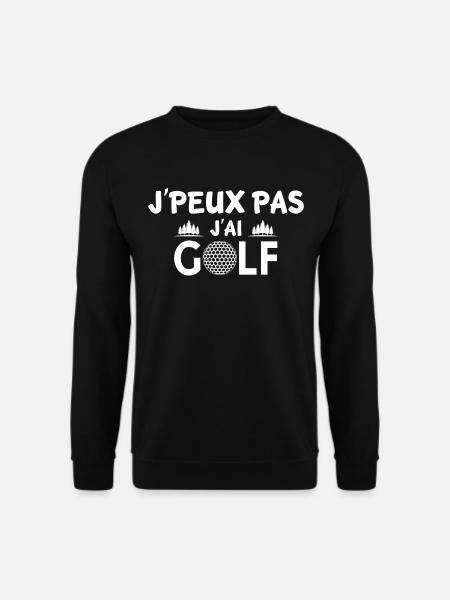 j'peux pas j'ai golf - Sweat-shirt Unisexe - noir