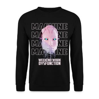 Maschine Mensch - Unisex Pullover - Schwarz - Vorne - Alina (178cm) & Michal (187cm)