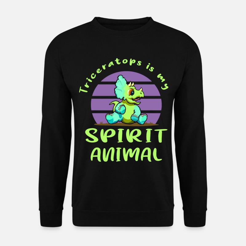 Triceratops - Unisex Sweatshirt - black