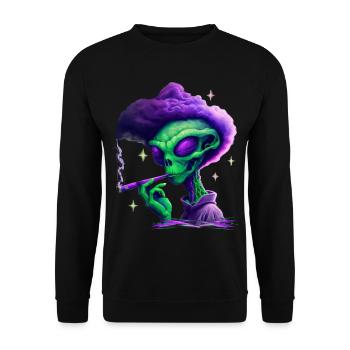 Stoner alien - Sweat-shirt Unisexe - noir - Devant - Alina (178cm) & Michal (187cm)