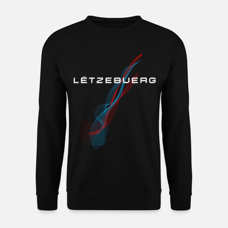 Flagge von Luxemburg, Luxemburger Stolz - Unisex Pullover - Schwarz