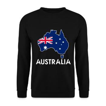 Australien - Unisex Pullover - Schwarz - Vorne - Alina (178cm) & Michal (187cm)