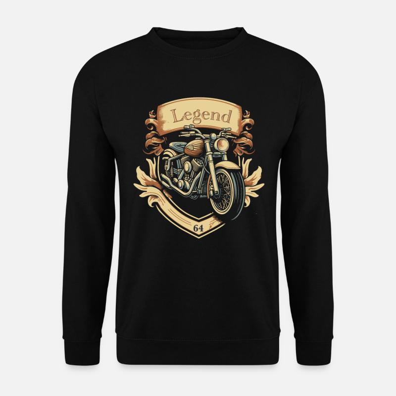Motorrad Vintage Retro Männer T-Shirt 1964 - Unisex Pullover - Schwarz