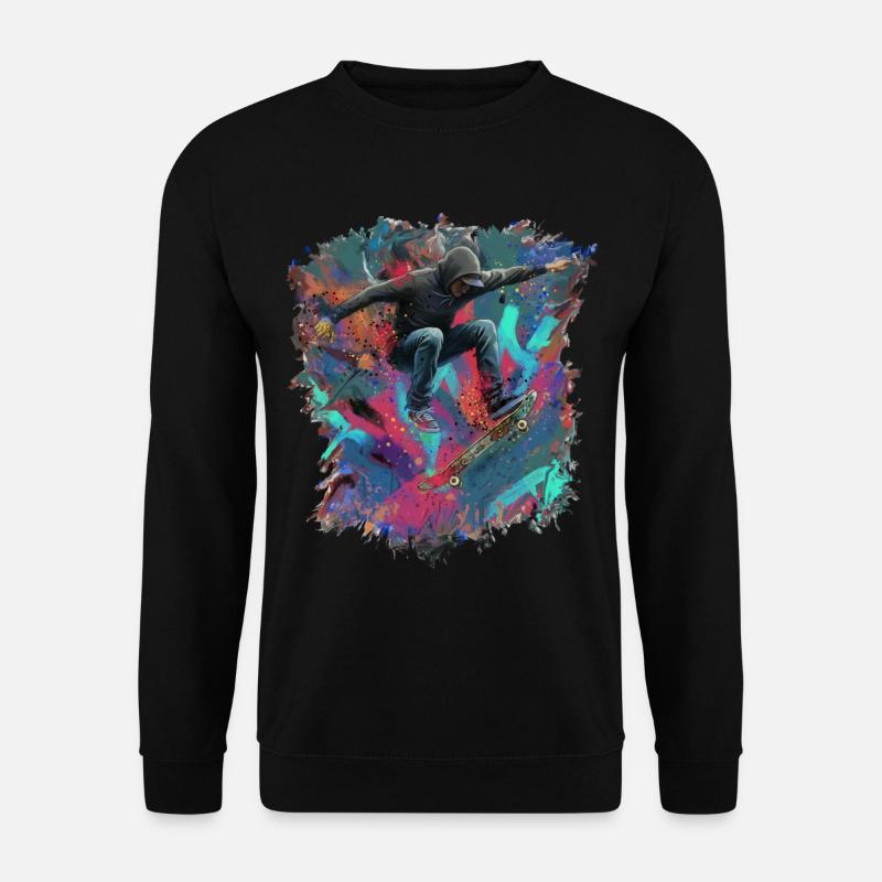 skateboarden - Unisex Pullover - Schwarz