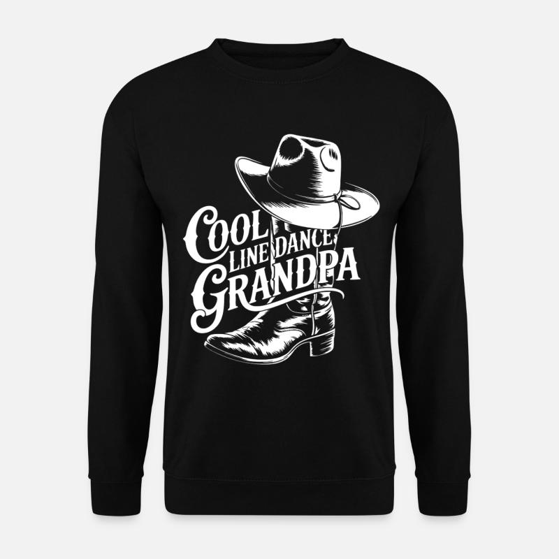 Cool Line Dance Grandpa - Unisex Pullover - Schwarz