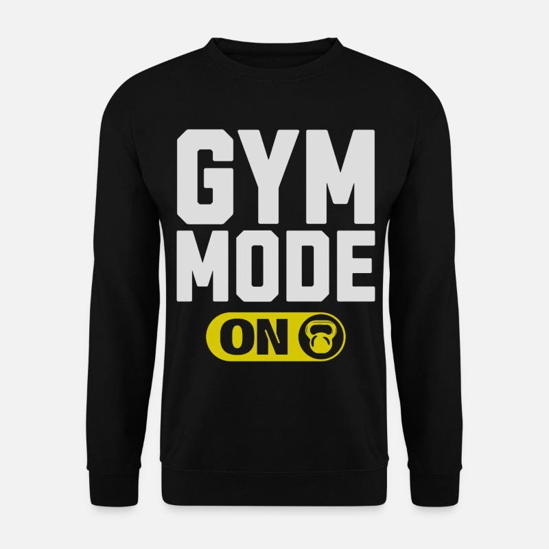 Gym Mode On Graphic - Unisex Sweatshirt - black