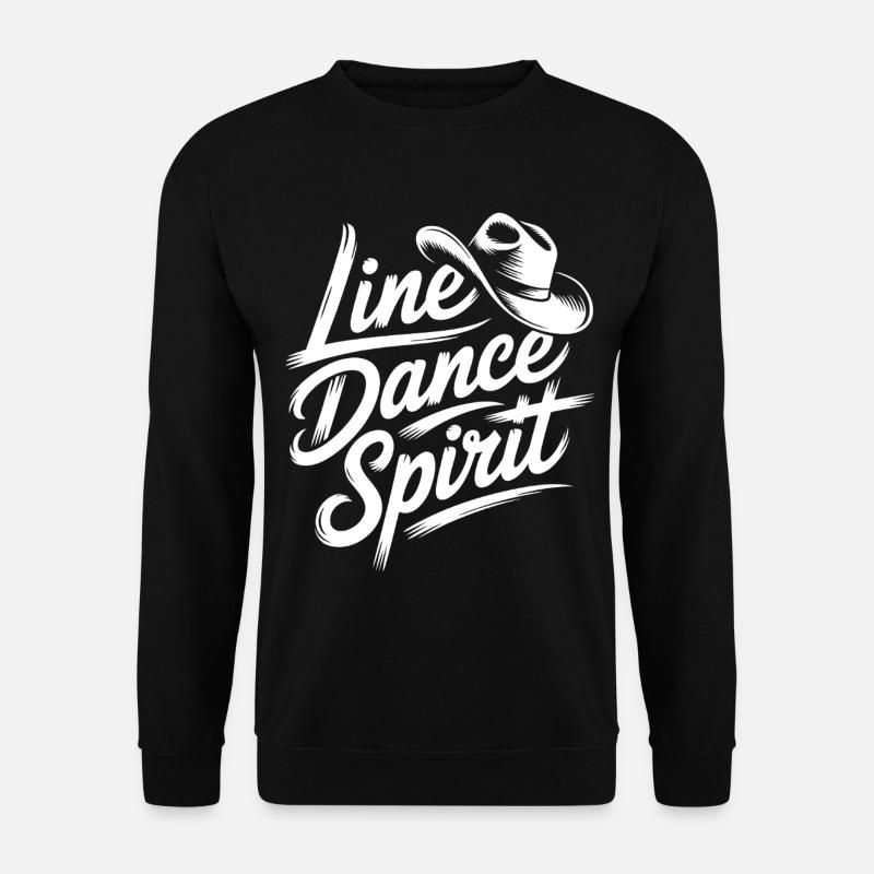 Line Dance Spirit Lettering - Unisex Sweatshirt - black