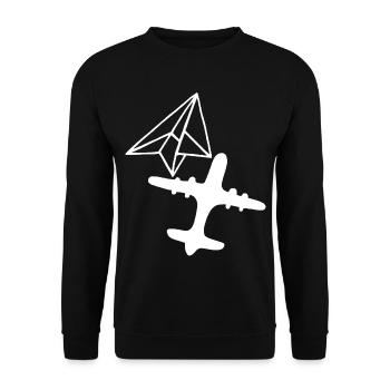 Rêve de grandeur (blanc) - Sweat-shirt Unisexe - noir - Devant - Alina (178cm) & Michal (187cm)