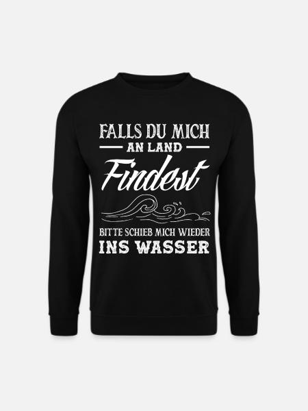 Schwimmsport Schwimmer Spruch Geschenk - Unisex Pullover - Schwarz