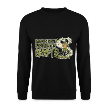 Lorsque vous investissez tout dans la crypto - Sweat-shirt Unisexe - noir - Devant - Alina (178cm) & Michal (187cm)