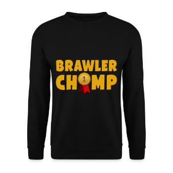 Brawler Champ - Unisex Sweatshirt - black - Front - Alina (178cm) & Michal (187cm)