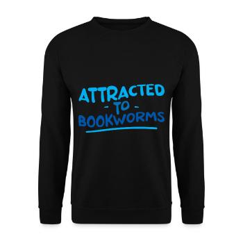 Attracted To Bookworms 4 - Unisex Pullover - Schwarz - Vorne - Alina (178cm) & Michal (187cm)