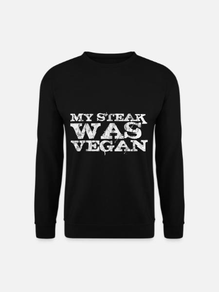 Mon steak était végétalien 3 - Sweat-shirt Unisexe - noir