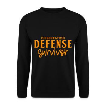 Dissertation Soutenance Survivant 6 - Sweat-shirt Unisexe - noir - Devant - Alina (178cm) & Michal (187cm)