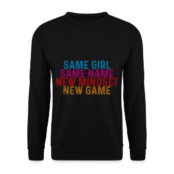 Same Girl Same Name New Mindset New Game 2 - Unisex Sweatshirt - black - Front - Alina (178cm) & Michal (187cm)