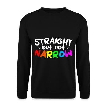 Straight But Not Narrow 4 - Unisex Sweatshirt - black - Front - Alina (178cm) & Michal (187cm)