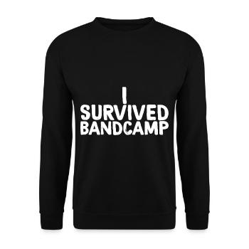 I Survived Bandcamp 3 - Unisex Sweatshirt - black - Front - Alina (178cm) & Michal (187cm)