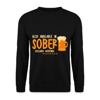 Aussi disponible en Sobre, exclus Week-ends 2 - Sweat-shirt Unisexe - noir - Devant - Alina (178cm) & Michal (187cm)