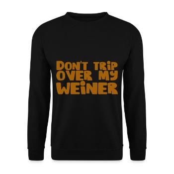 Ne trébuchez pas sur mon Weiner 3 - Sweat-shirt Unisexe - noir - Devant - Alina (178cm) & Michal (187cm)