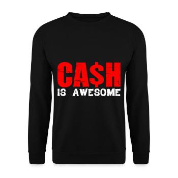 L’argent est génial 8 - Sweat-shirt Unisexe - noir - Devant - Alina (178cm) & Michal (187cm)
