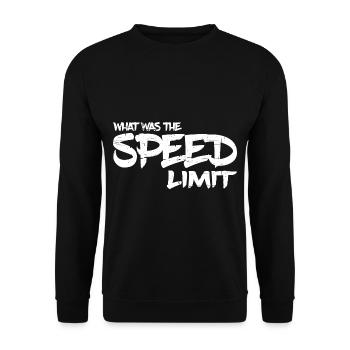What Was The Speed Limit 7 - Unisex Pullover - Schwarz - Vorne - Alina (178cm) & Michal (187cm)