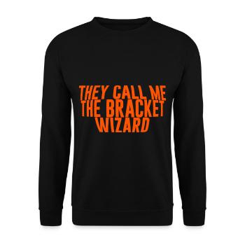 Ils m’appellent The Bracket Wizard - Sweat-shirt Unisexe - noir - Devant - Alina (178cm) & Michal (187cm)