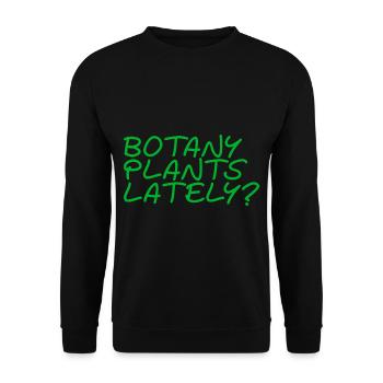Botany Plants Lately 23 - Unisex Sweatshirt - black - Front - Alina (178cm) & Michal (187cm)