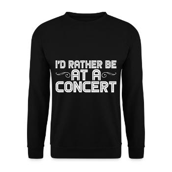 Je préfère être à un concert 7 - Sweat-shirt Unisexe - noir - Devant - Alina (178cm) & Michal (187cm)